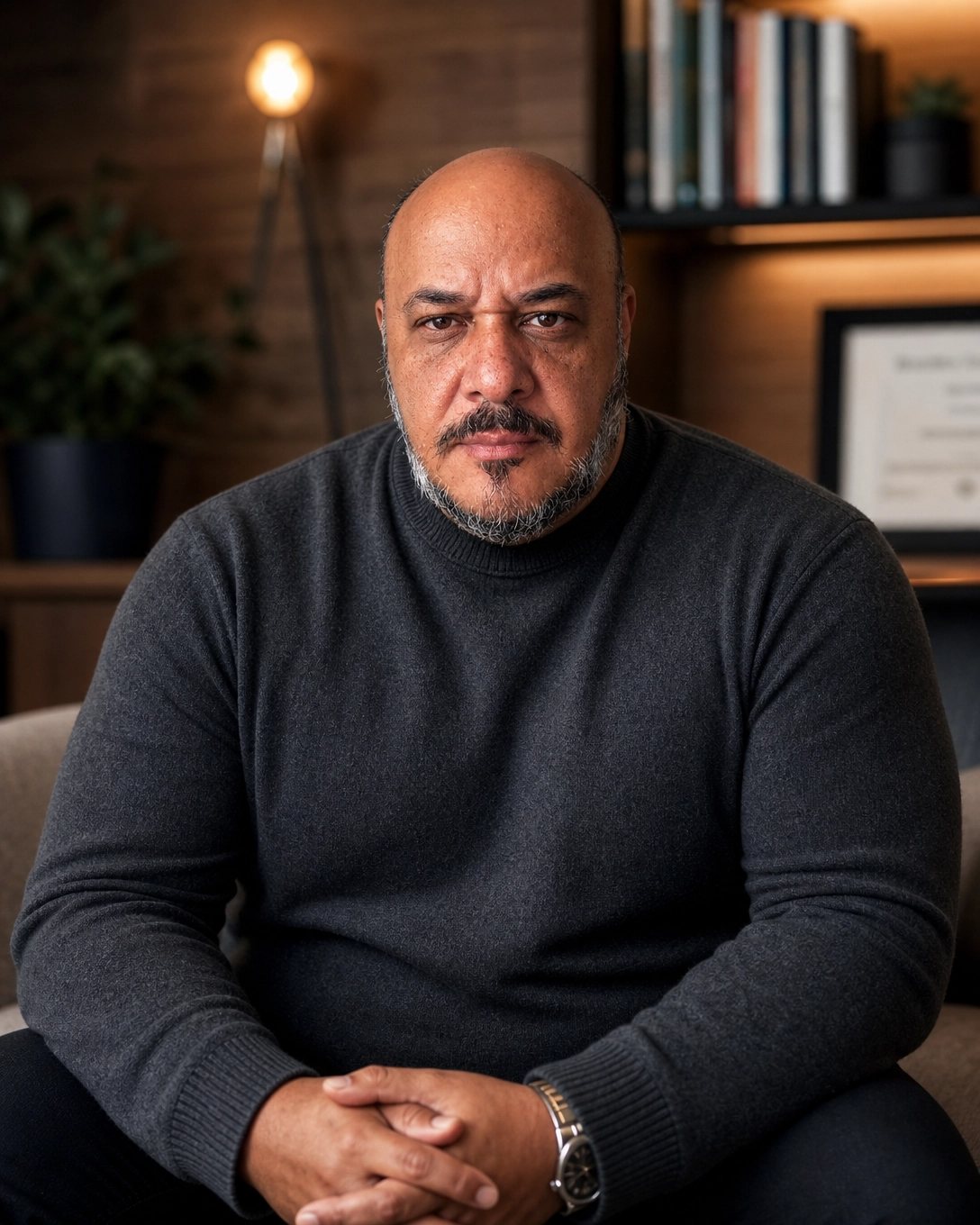 Retrato de Herivelto Ibrain, Co-Founder e CEO da Hope Life Care